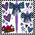 Purple and Blue checkered