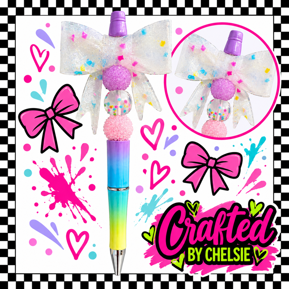 Confetti Bow